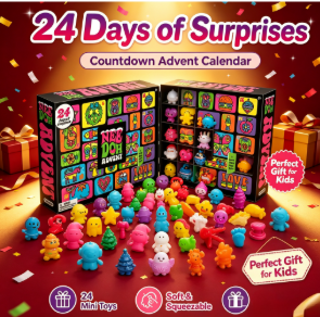 Needoh Advent Calendar 24 Days - đánh giá và giá Mystery Box Blind Bag