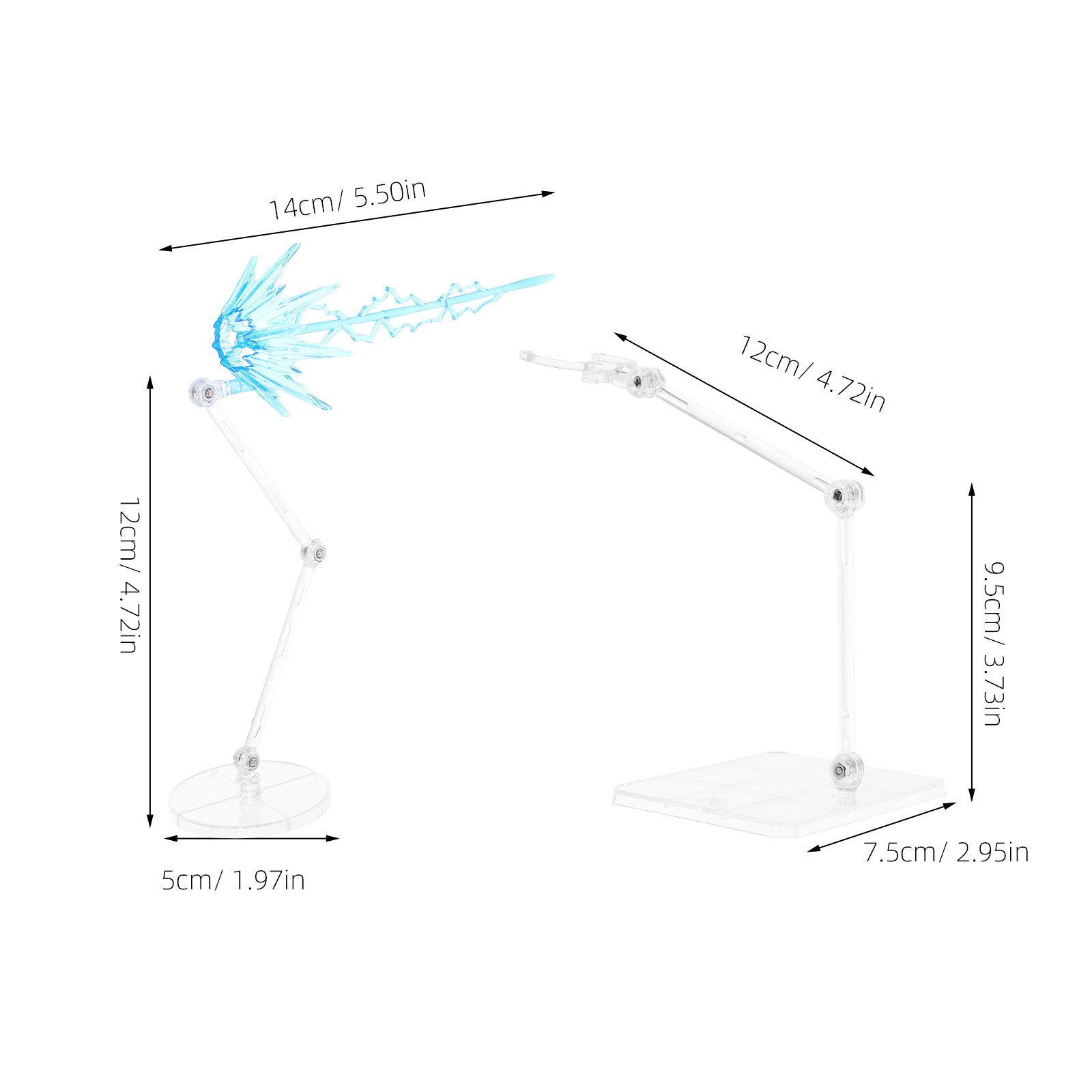 1Set Clear Adjustable Action F - đánh giá và giá Action Figure Stand