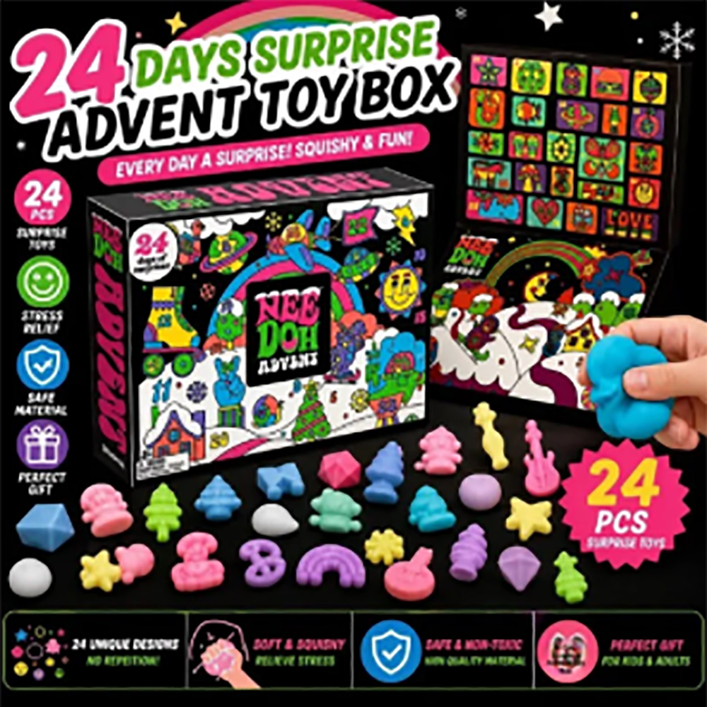 24Pcs Nee‑Doh Squish Fidget Ad - đánh giá và giá Mystery Box Blind Bag