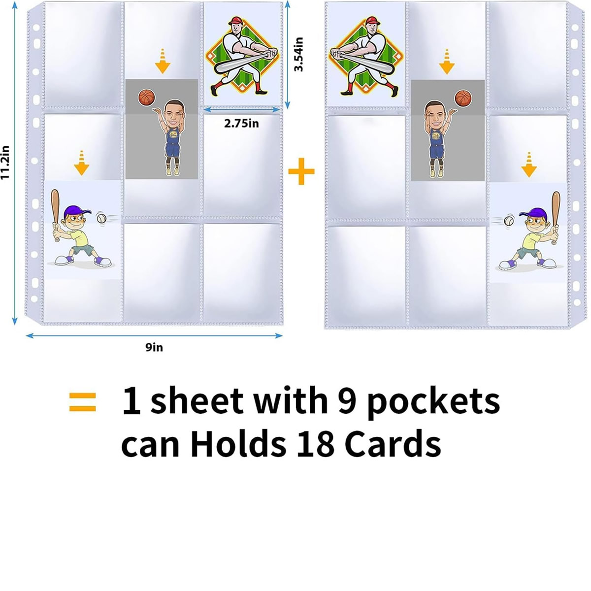 50 Pack 9 Pocket Card Sleeves  - đánh giá và giá Trading Card Binder
